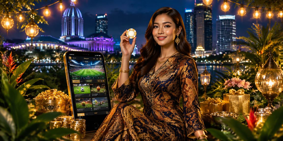 Penggemar sukan bertaruh pada perlawanan bola sepak di Selangor dengan gaya batik Malaysia